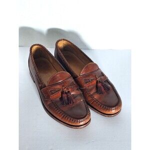 Allen Edmonds Maxfield Loafers Mens 11 D Brown Leather Tassel Shoes Made in USA